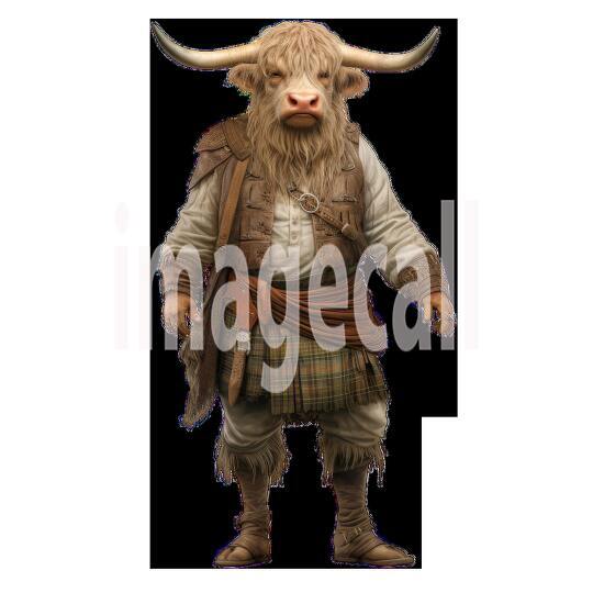 Clipart Cows In Clothes 13 - 300dpi