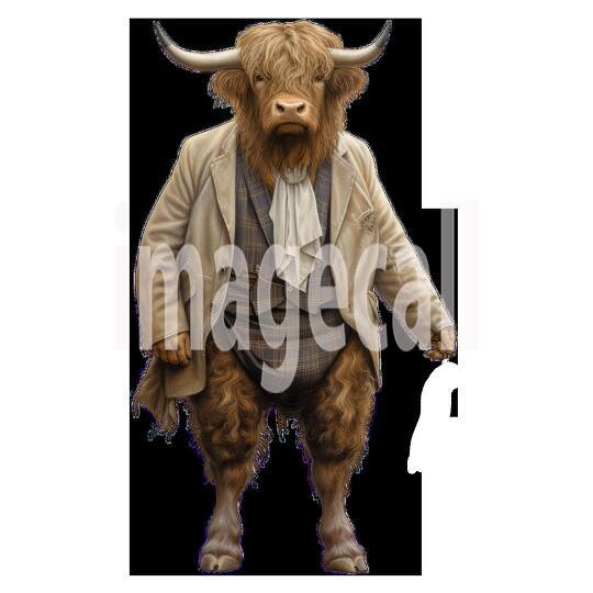 Clipart Cows In Clothes 15 - 300dpi