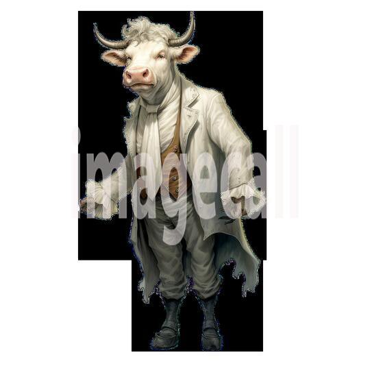 Clipart Cows In Clothes 17 - 300dpi