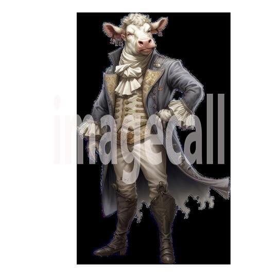 Clipart Cows In Clothes 18 - 300dpi