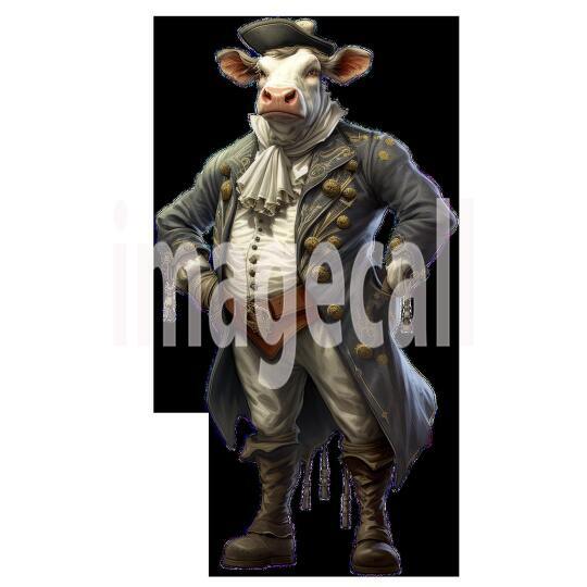 Clipart Cows In Clothes 19 - 300dpi