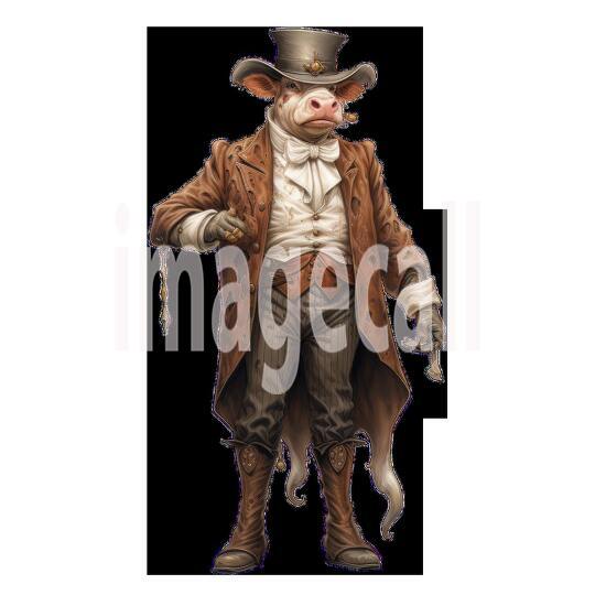 Clipart Cows In Clothes 20 - 300dpi