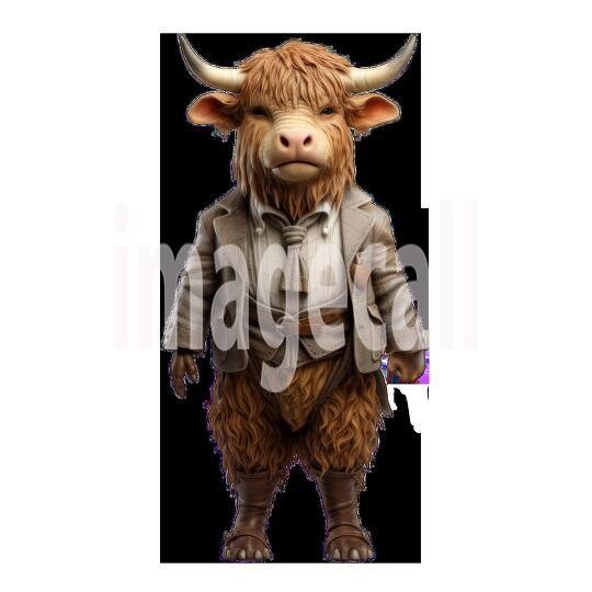 Clipart Cows In Clothes 3 - 300dpi