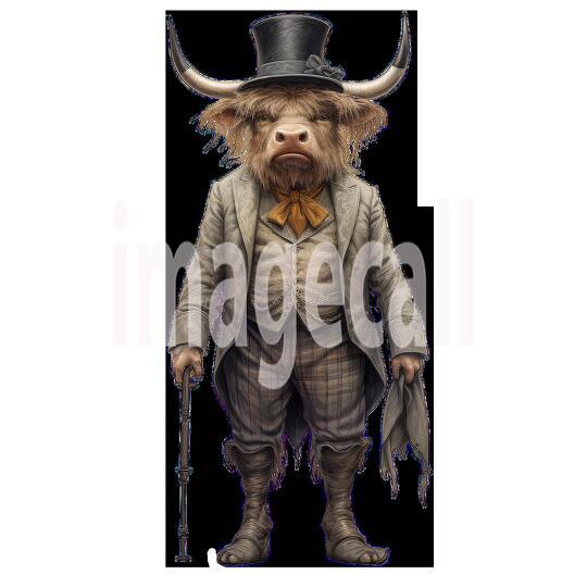 Clipart Cows In Clothes 5 - 300dpi