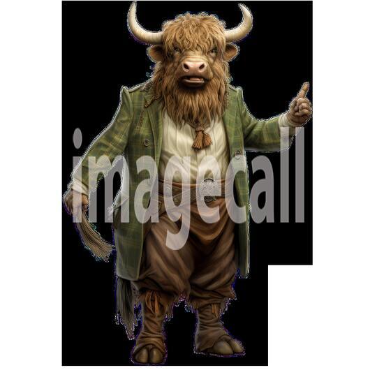 Clipart Cows In Clothes 6 - 300dpi