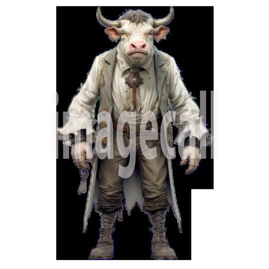 Clipart Cows In Clothes 7 - 300dpi