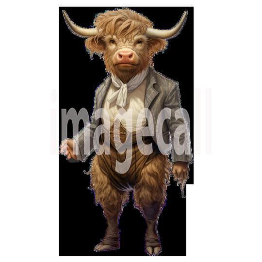 Clipart Cows In Clothes 9 - 300dpi
