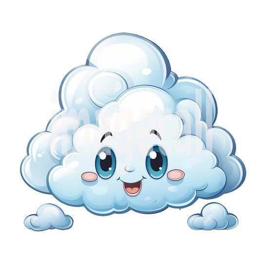Clipart Cute Clouds 5300dpi