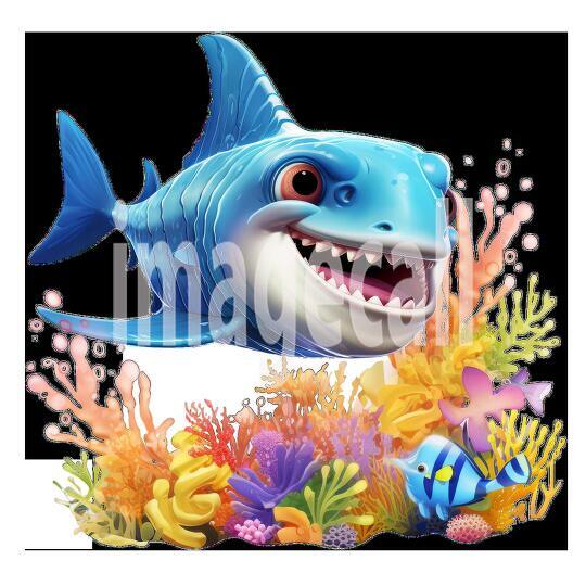 Clipart Cute Coral Fish 10300dpi