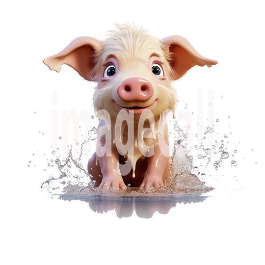 Clipart Cute Pigs 12300dpi