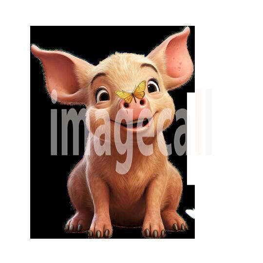 Clipart Cute Pigs 5300dpi