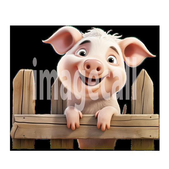 Clipart Cute Pigs 8300dpi