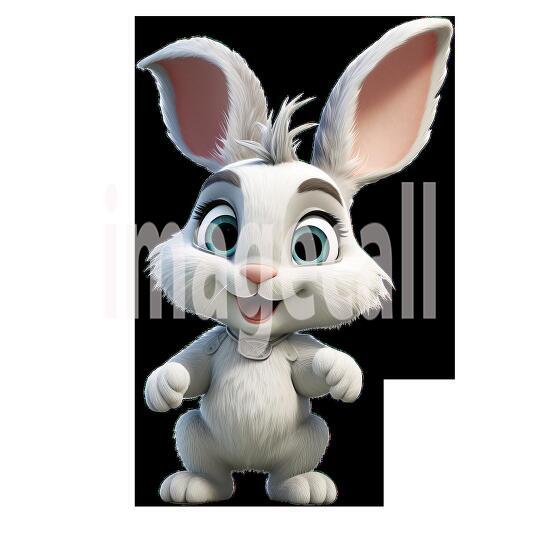 Clipart Cute Rabbits 17300dpi