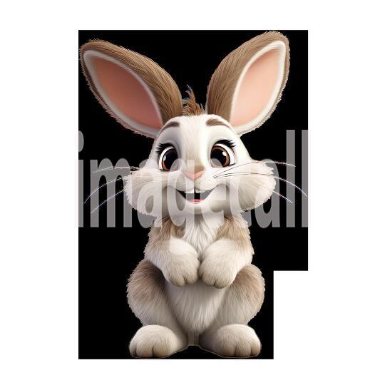 Clipart Cute Rabbits 4300dpi