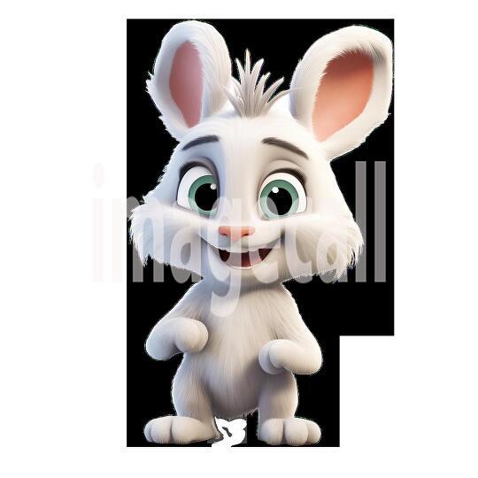 Clipart Cute Rabbits 9300dpi