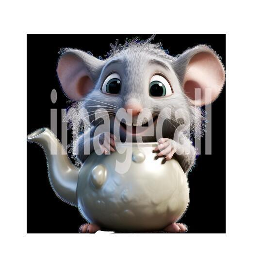 Clipart Cute Rats 10-300dpi