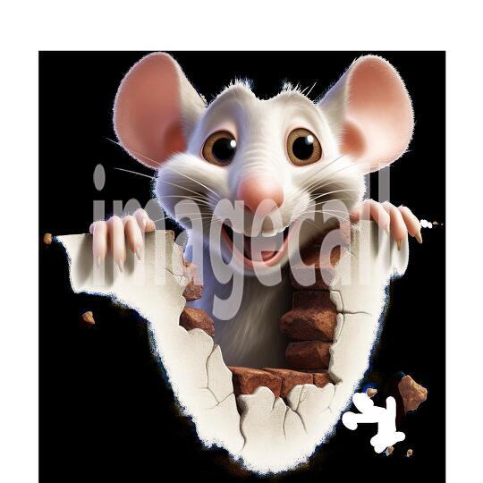 Clipart Cute Rats 1-300dpi