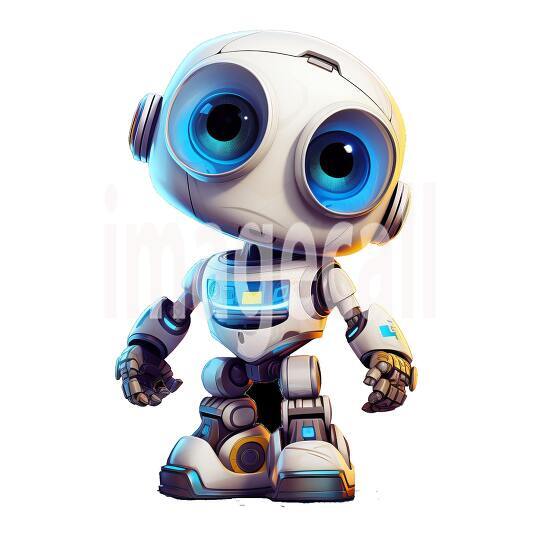 Clipart Cute Robots 1300dpi