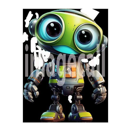 Clipart Cute Robots 17300dpi