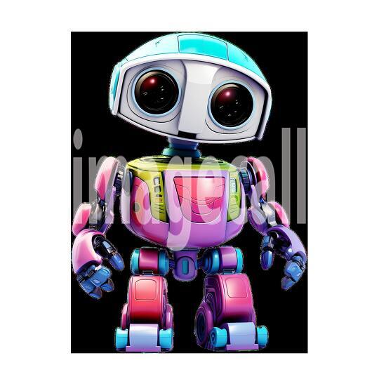Clipart Cute Robots 3300dpi