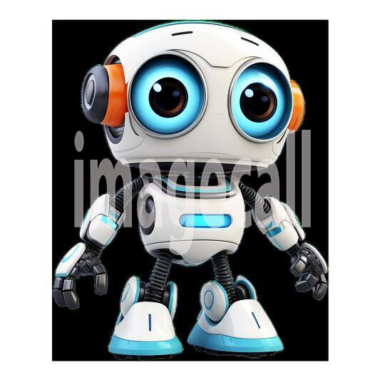 Clipart Cute Robots 9300dpi