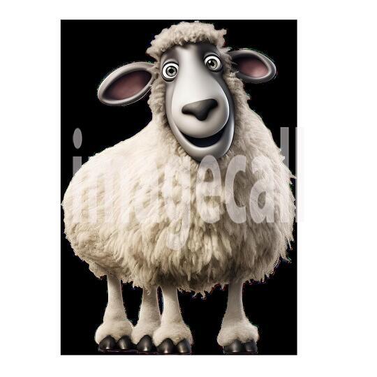 Clipart Cute Sheep 10-300dpi