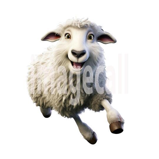 Clipart Cute Sheep 12-300dpi