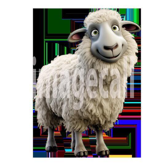 Clipart Cute Sheep 1-300dpi