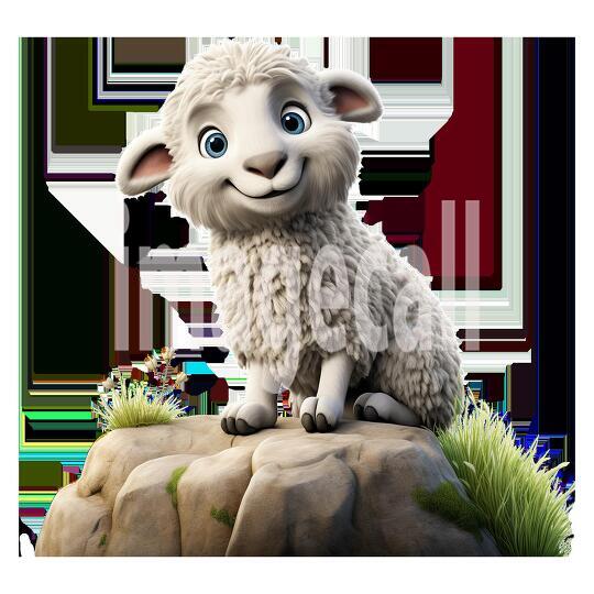 Clipart Cute Sheep 14-300dpi