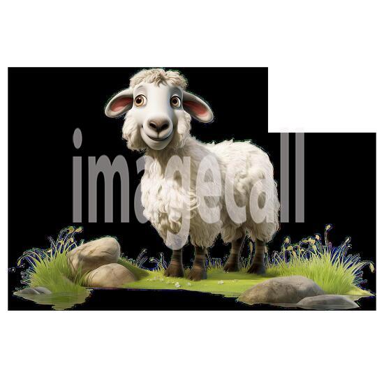 Clipart Cute Sheep 18-300dpi