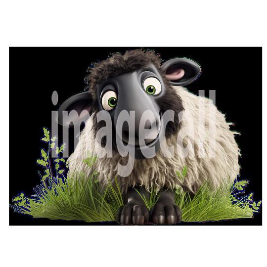 Clipart Cute Sheep 19-300dpi
