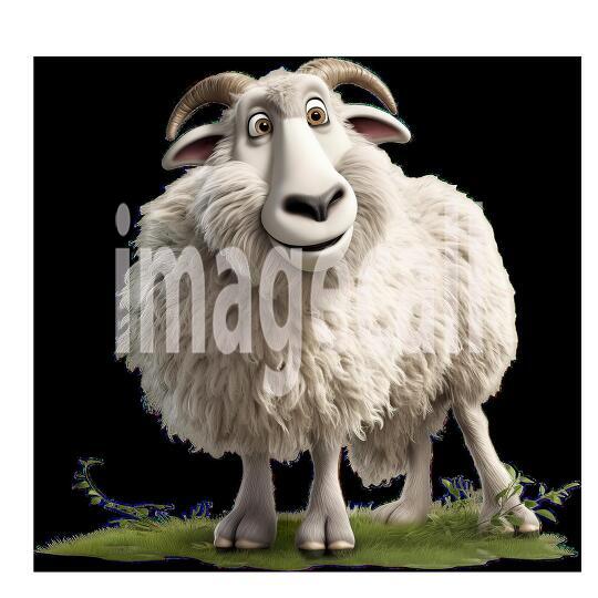 Clipart Cute Sheep 2-300dpi