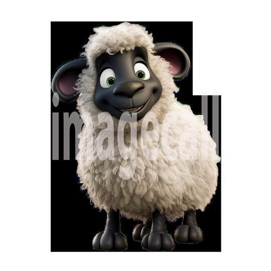 Clipart Cute Sheep 5-300dpi