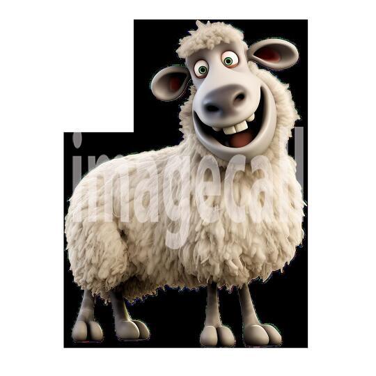 Clipart Cute Sheep 9-300dpi
