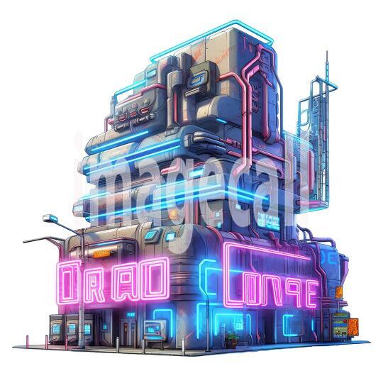 Clipart Cyberpunk Buildings (7)