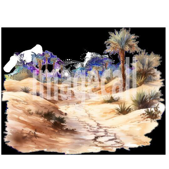 Clipart Desert Trails 14 - 300dpi