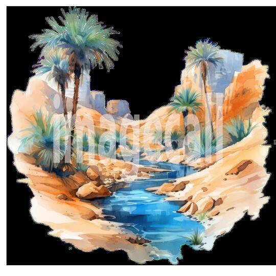 Clipart Desert Trails 19 - 300dpi