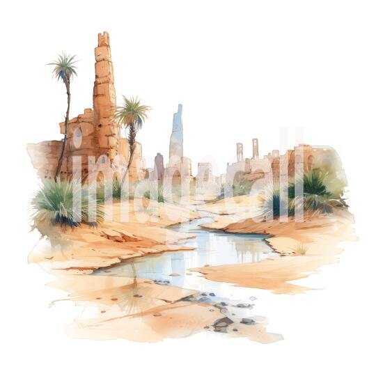 Clipart Desert Trails 7 - 300dpi