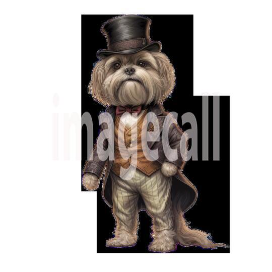 Clipart Dogs In Clothes 17 - 300dpi