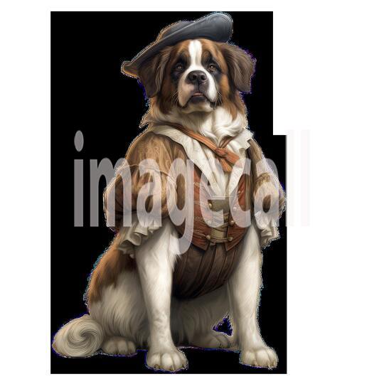 Clipart Dogs In Clothes 18 - 300dpi