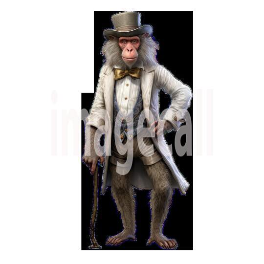 Clipart Dressup Up Safari Animals 16 - 300dpi