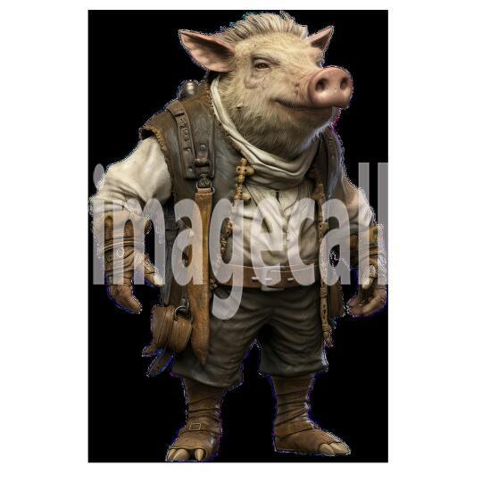 Clipart Dressup Up Safari Animals 19 - 300dpi