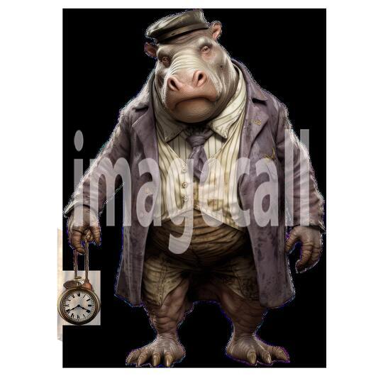 Clipart Dressup Up Safari Animals 4 - 300dpi