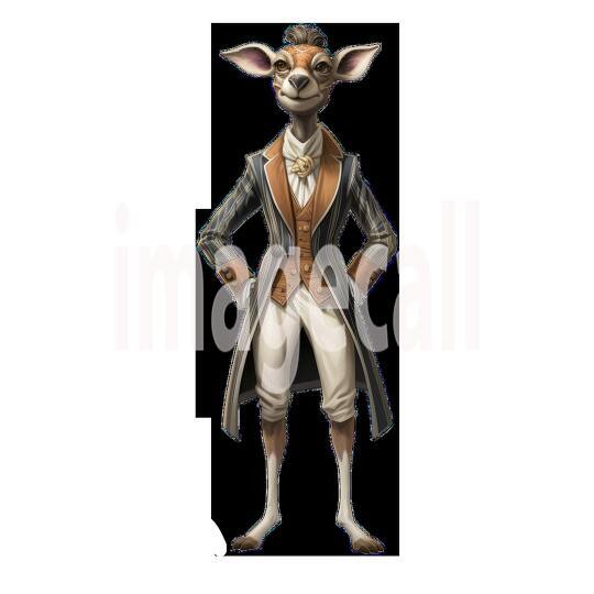 Clipart Dressup Up Safari Animals 6 - 300dpi