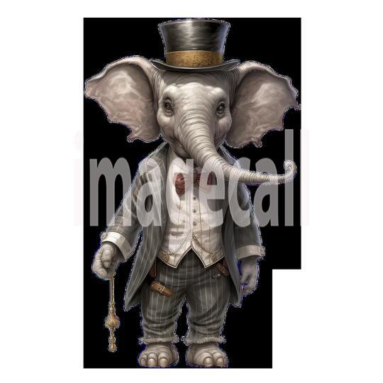 Clipart Dressup Up Safari Animals 7 - 300dpi