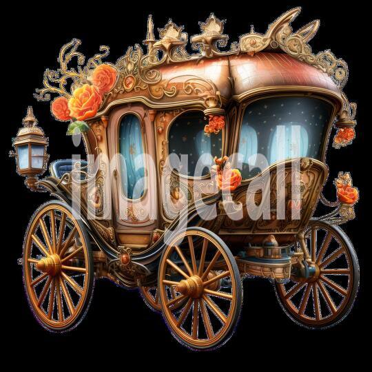 Clipart Fairy Tale Carriage 1 - 300dpi