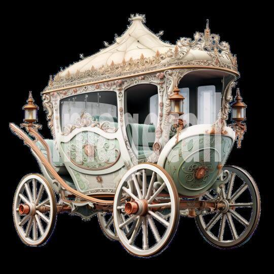 Clipart Fairy Tale Carriage 11 - 300dpi