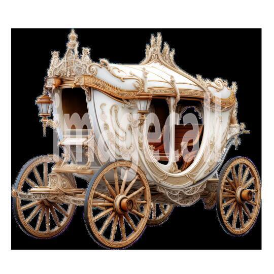 Clipart Fairy Tale Carriage 15 - 300dpi