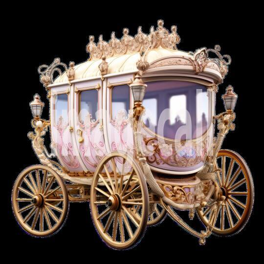 Clipart Fairy Tale Carriage 4 - 300dpi