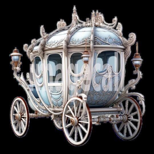 Clipart Fairy Tale Carriage 6 - 300dpi